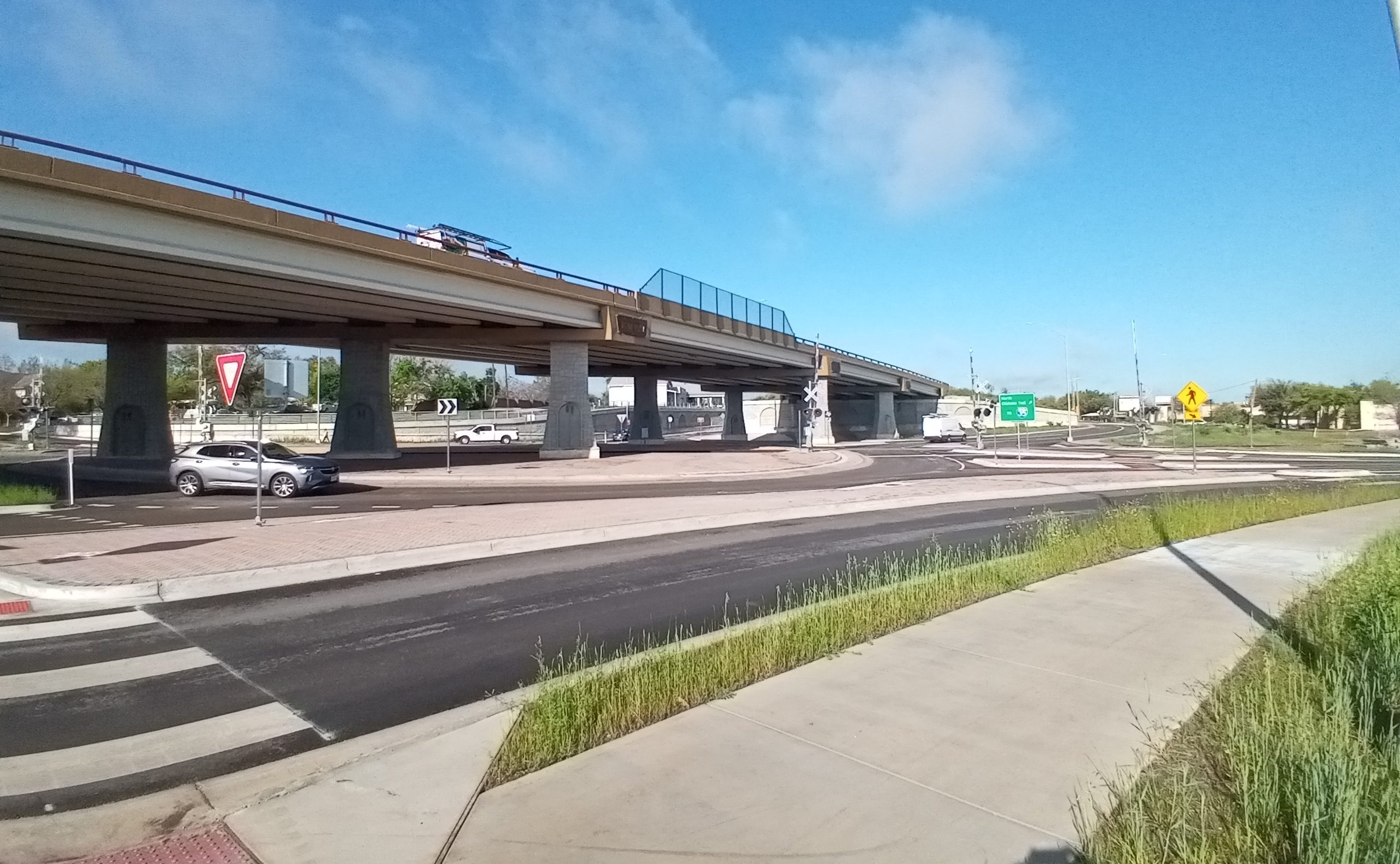 RM 620 Roundabout and Overpass in Round Rock, TX.